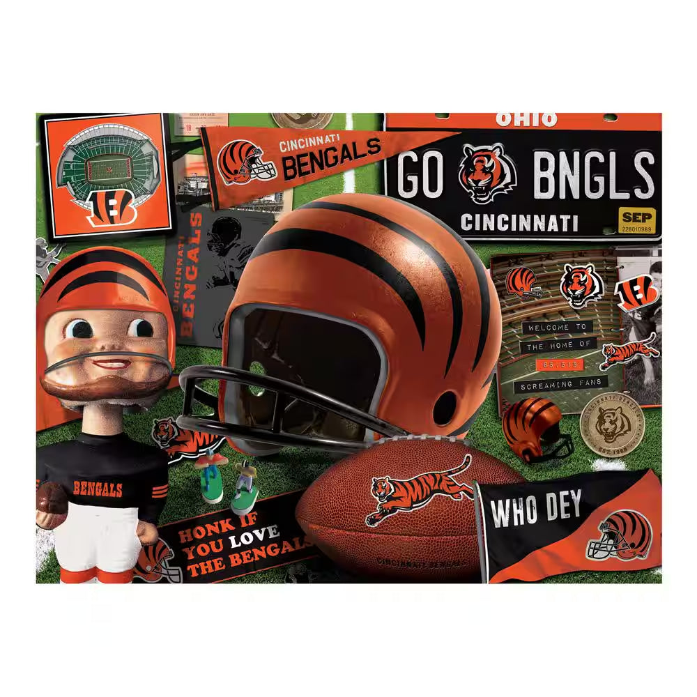 NFL Cincinnati Bengals Retro Series Puzzle (500-Pieces)