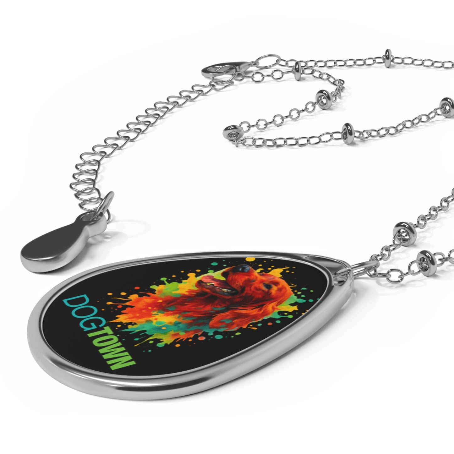 Dogtown Oval Necklace - Irish Setter