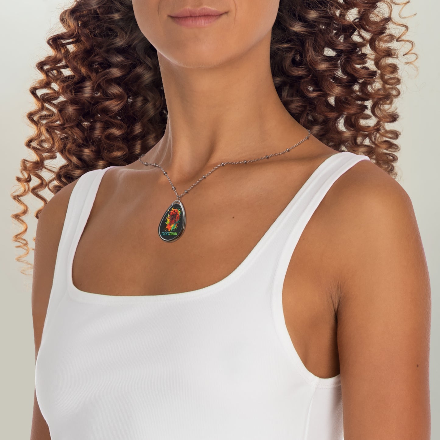 Dogtown Oval Necklace - Irish Setter