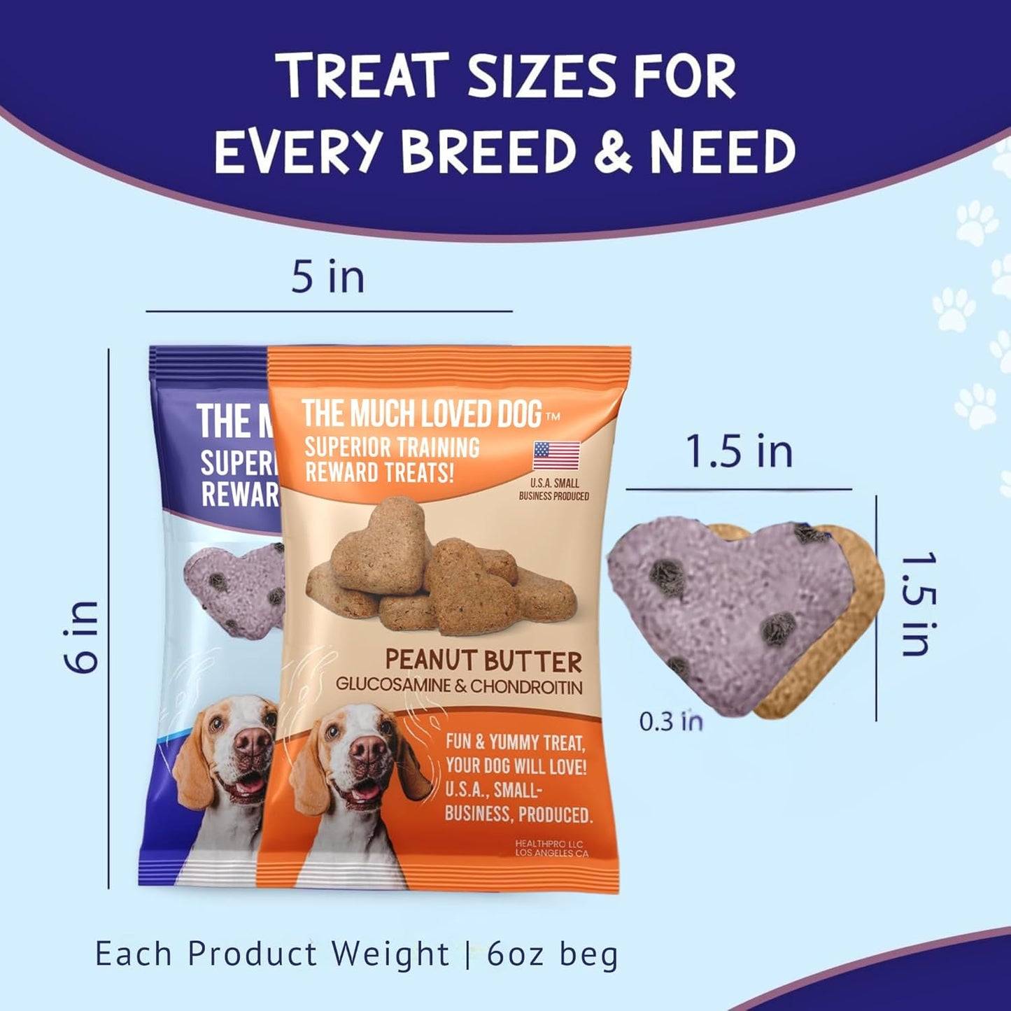 Much Loved Dog Training reward Treats - Variety Pack (2-Pack)