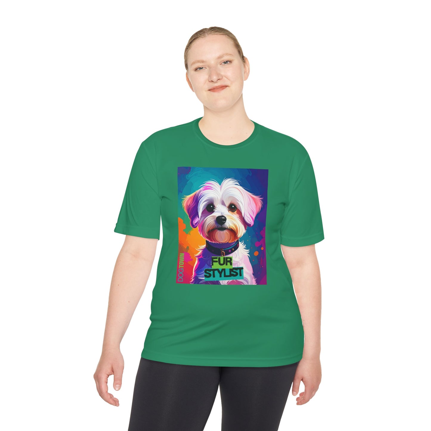 Dogtown Fur Stylist Groomer Shirt (Colorful with Havanese)