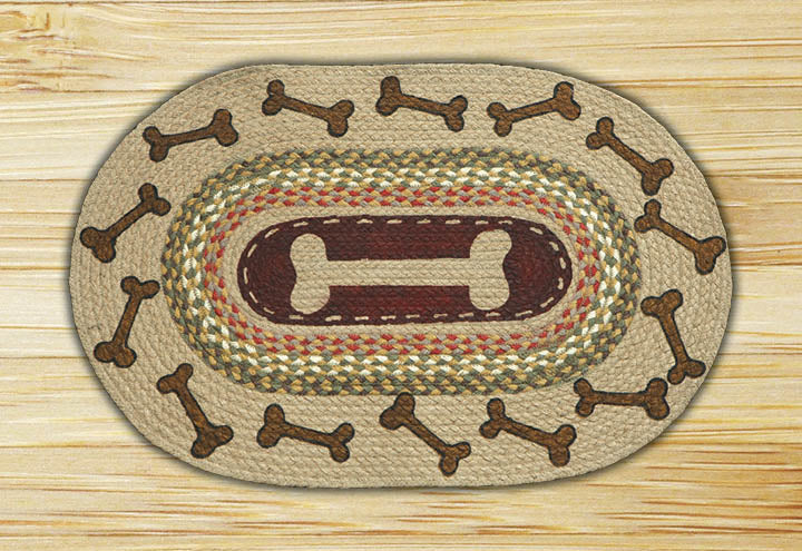 Earth Rugs 65-024DB Dog Bones Oval Patch