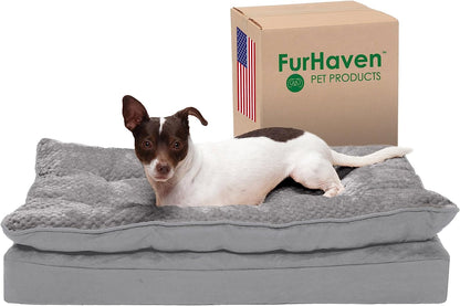 Orthopedic Dog Bed W/ Pillow Cushion Top & Removable Washable Cove (for Dogs up to 35 Lbs)