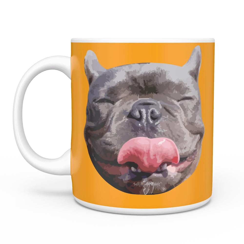 Personalized Dog Face Portrait Coffee Mugs