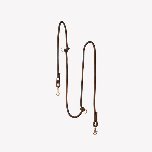'Brown' - Hands Free Braided Leash