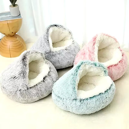 Soft Plush Pet Bed Nest with Cover
