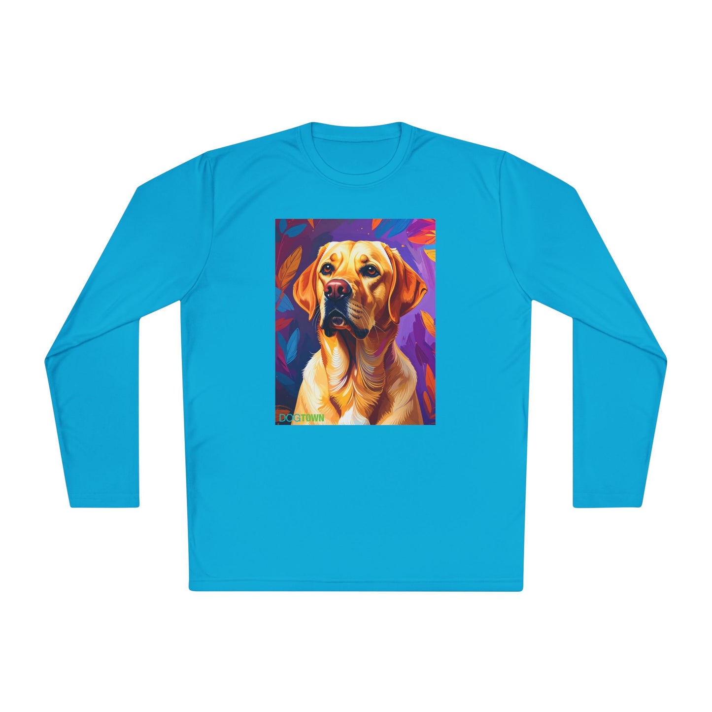 Pup Art Canvas Sport Long Sleeve Tee (Yellow Lab)