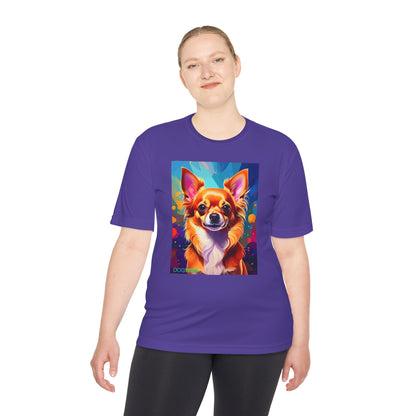 Pup Art Canvas Unisex Moisture Wicking Tee (Chihuahua)