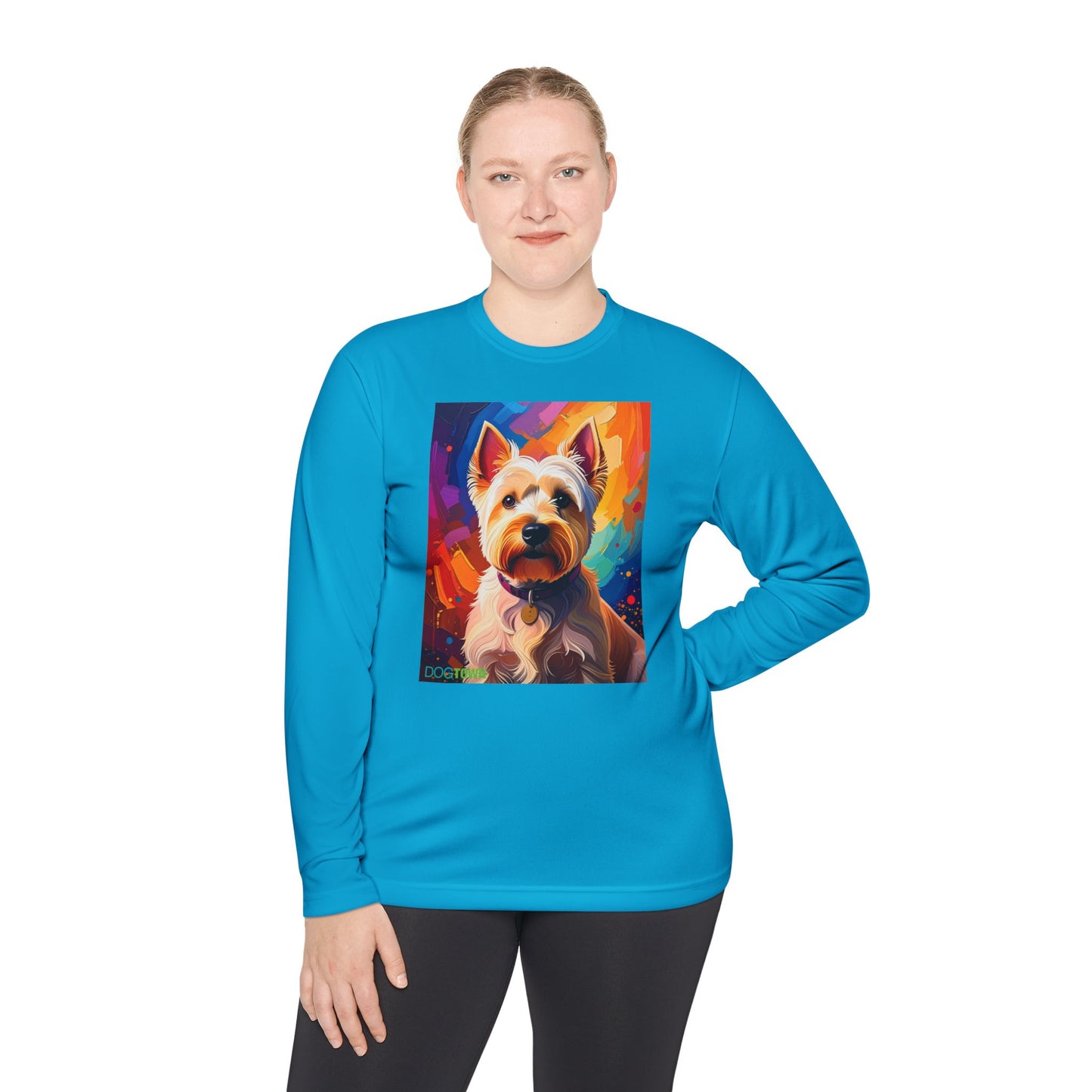 Pup Art Canvas Sport Long Sleeve Tee (West Highland White Terrier (Westie))