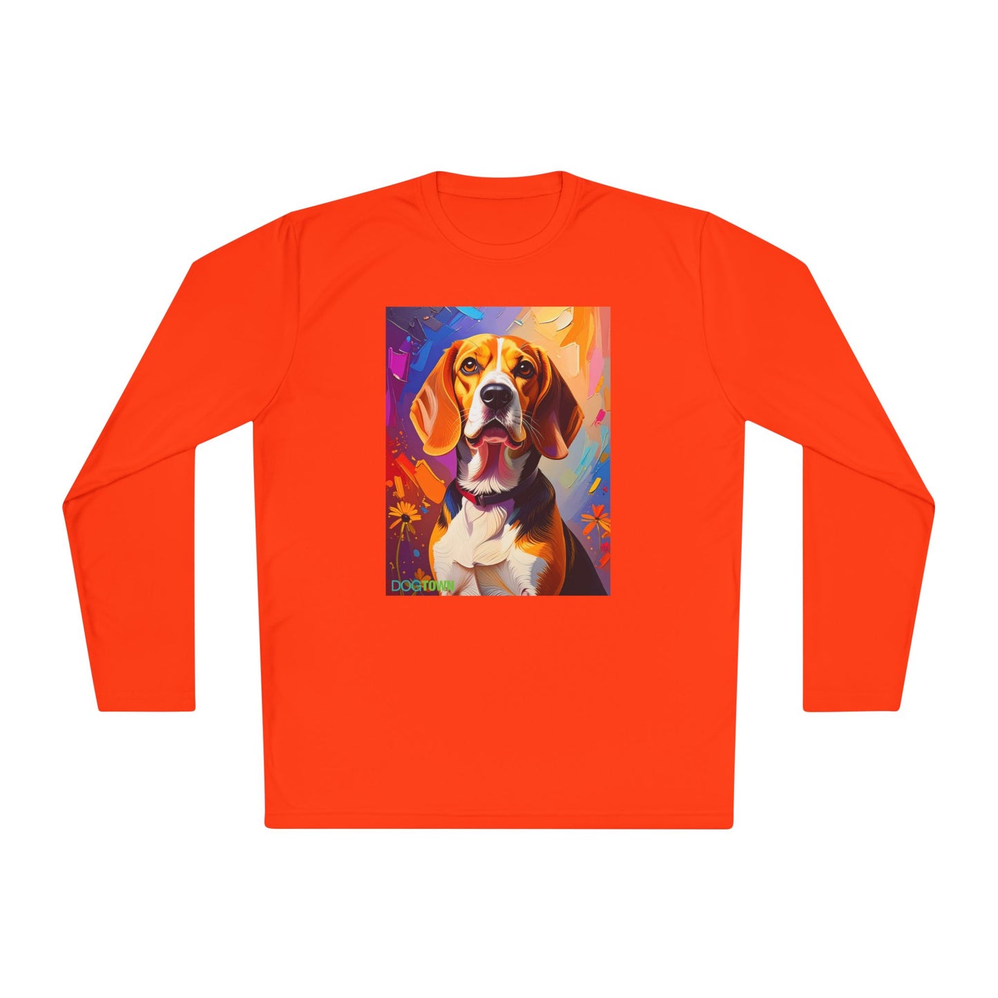Pup Art Canvas Sport Long Sleeve Tee (Beagle)