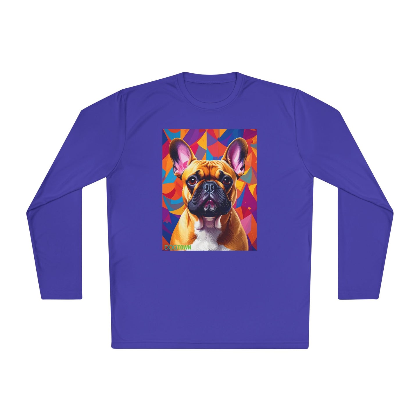 Pup Art Canvas Sport Long Sleeve Tee (French Bulldog)
