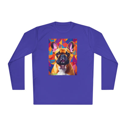 Pup Art Canvas Sport Long Sleeve Tee (French Bulldog)