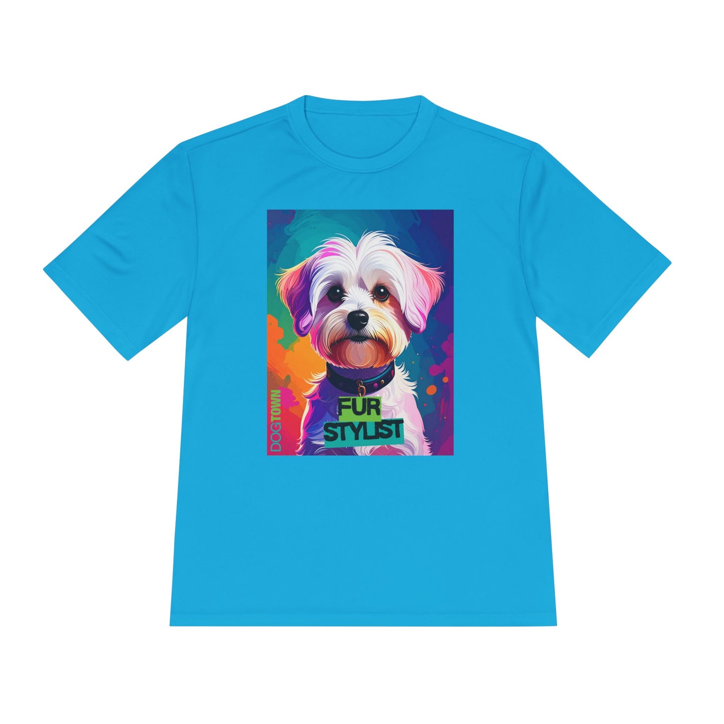 Dogtown Fur Stylist Groomer Shirt (Colorful with Havanese)