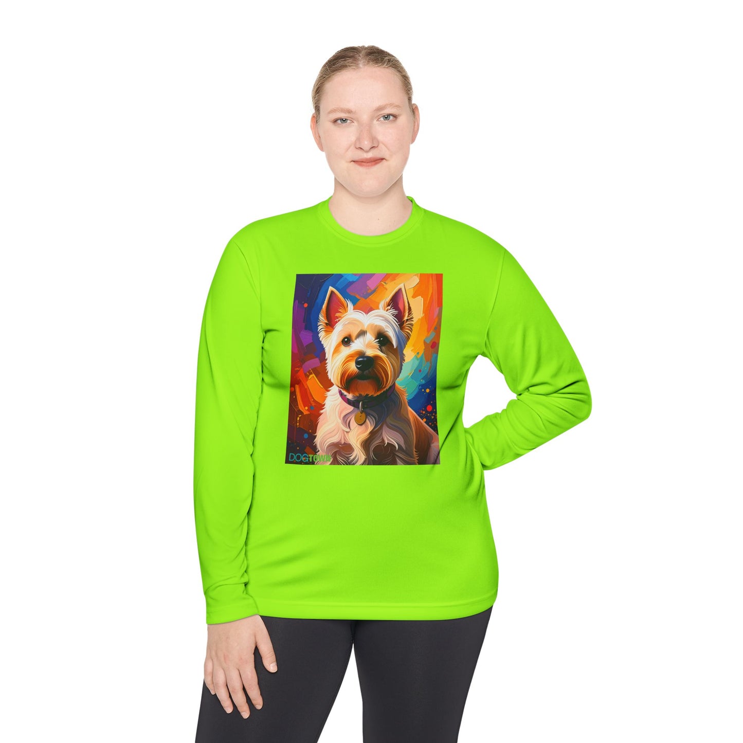 Pup Art Canvas Sport Long Sleeve Tee (West Highland White Terrier (Westie))