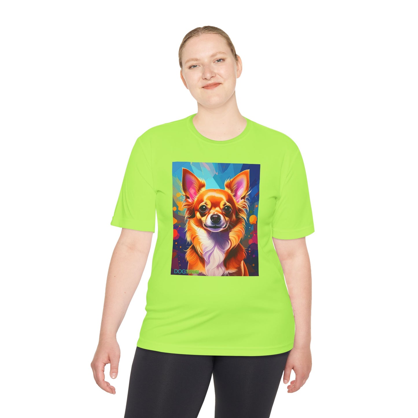 Pup Art Canvas Unisex Moisture Wicking Tee (Chihuahua)