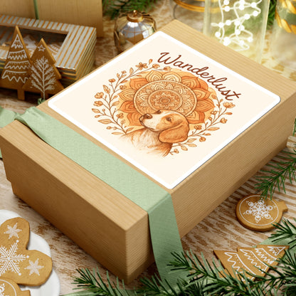 Dogtown Boho Revival "Wanderlust" Kiss-Cut Stickers (Beagle)