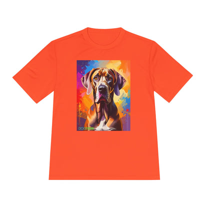 Pup Art Canvas Unisex Moisture Wicking Tee (Great Dane)