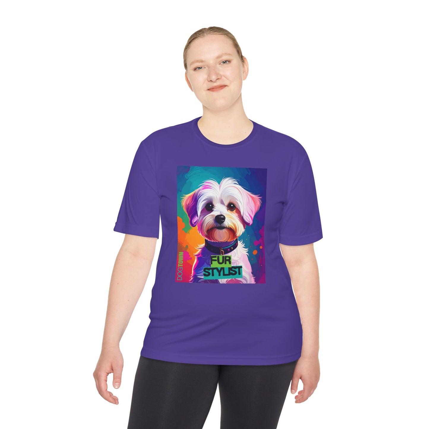 Dogtown Fur Stylist Groomer Shirt (Colorful with Havanese)