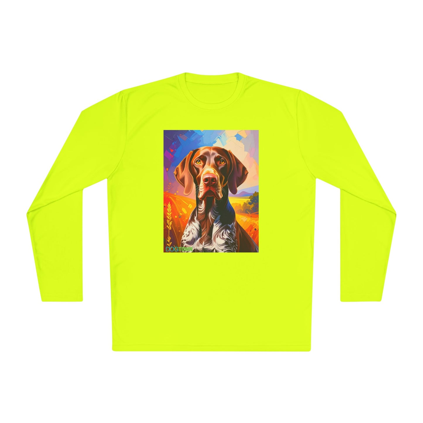 Pup Art Canvas Sport Long Sleeve Tee (German Shorthaired Pointer)