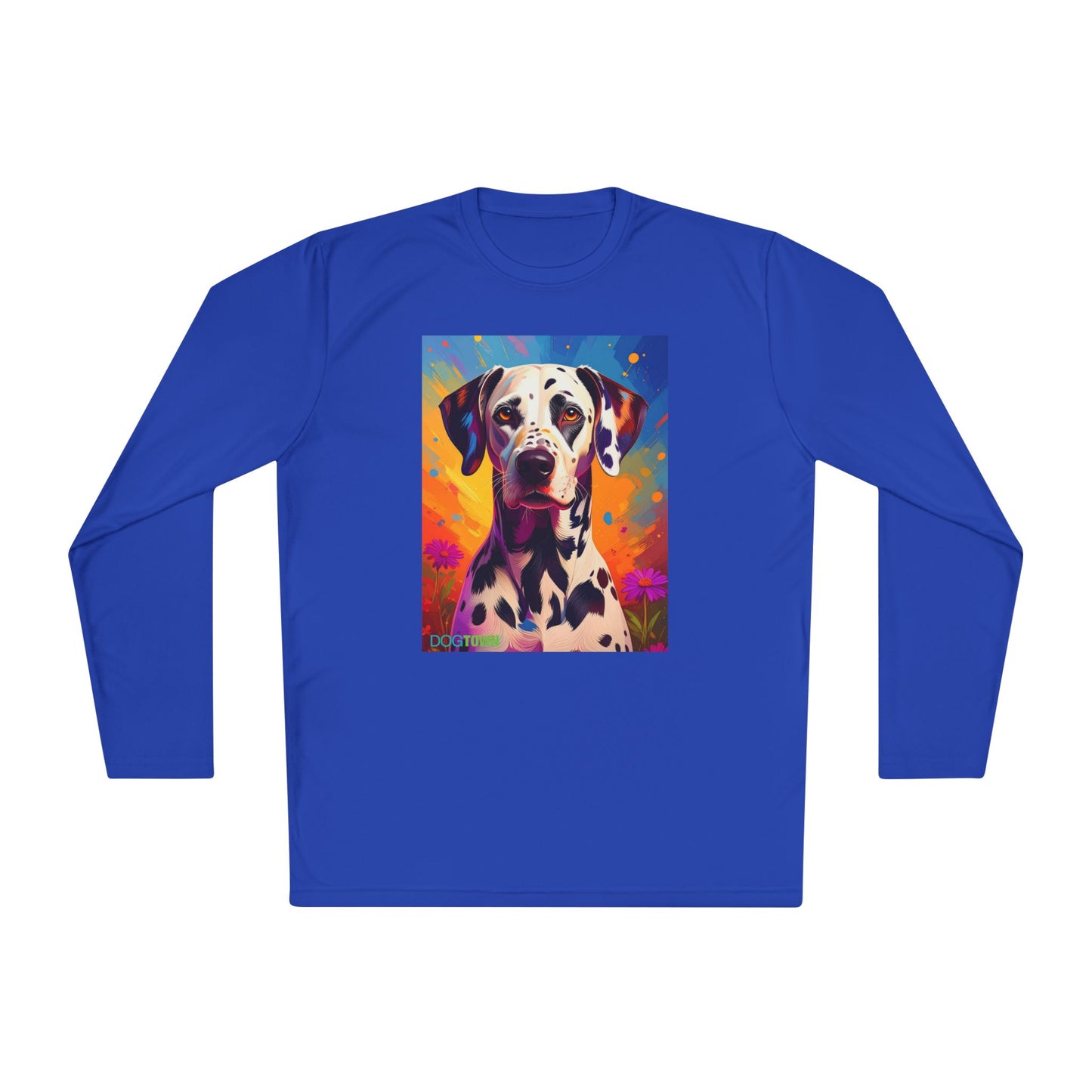 Pup Art Canvas Sport Long Sleeve Tee (Dalmation)