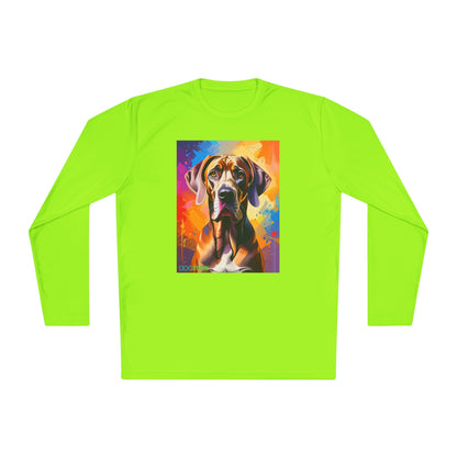 Pup Art Canvas Sport Long Sleeve Tee (Great Dane)