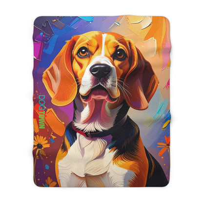 Dogotwn Sherpa Fleece Blanket (Beagle)
