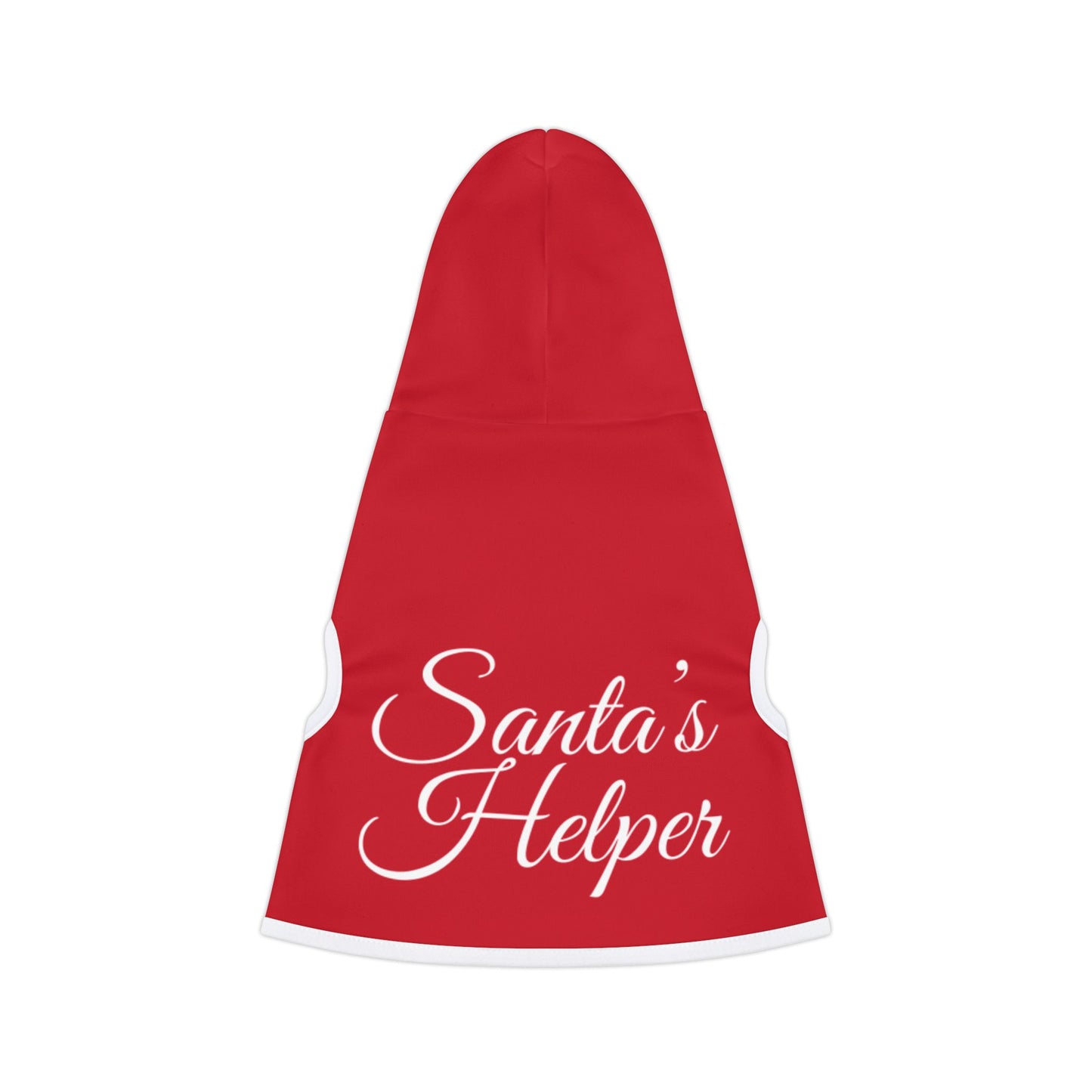 Holiday Pet Hoodie "Santa's Helper" Typography
