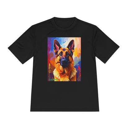 Pup Art Canvas Unisex Moisture Wicking Tee (German Shepherd)