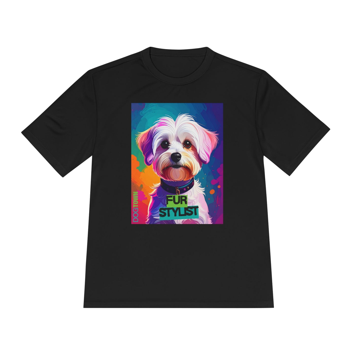 Dogtown Fur Stylist Groomer Shirt (Colorful with Havanese)
