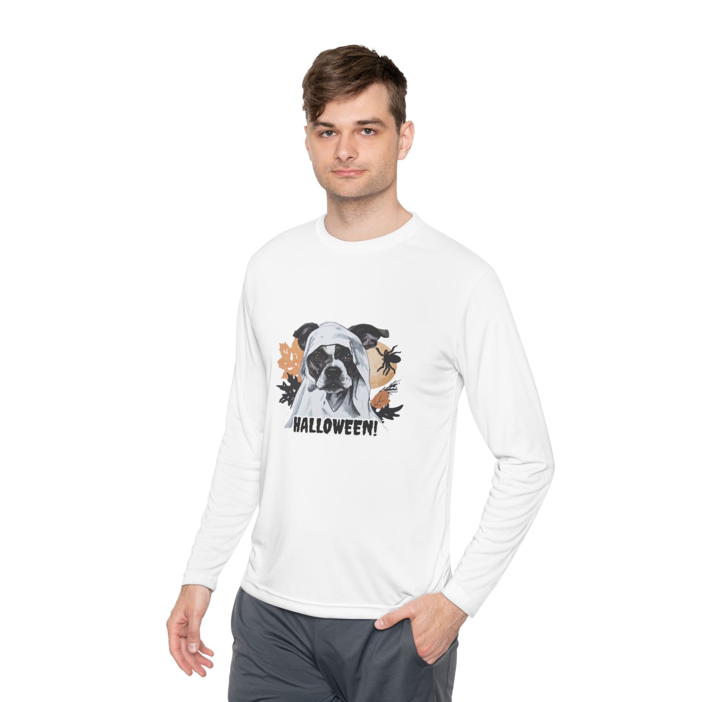 "Halloween" Long Sleeve Polyester Lightweight Tee