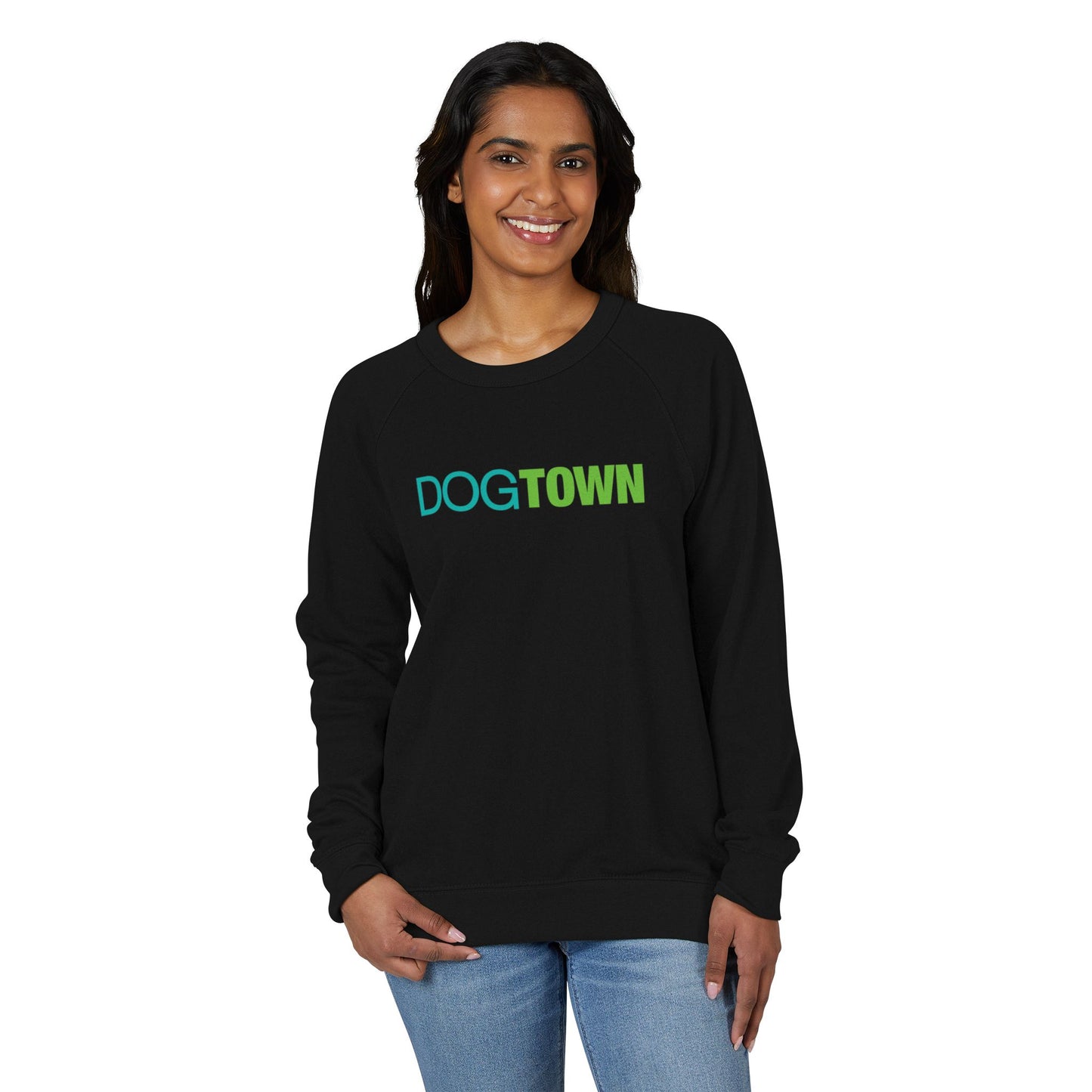 Dogtown Unisex Raglan Cozy Crewneck Sweatshirt