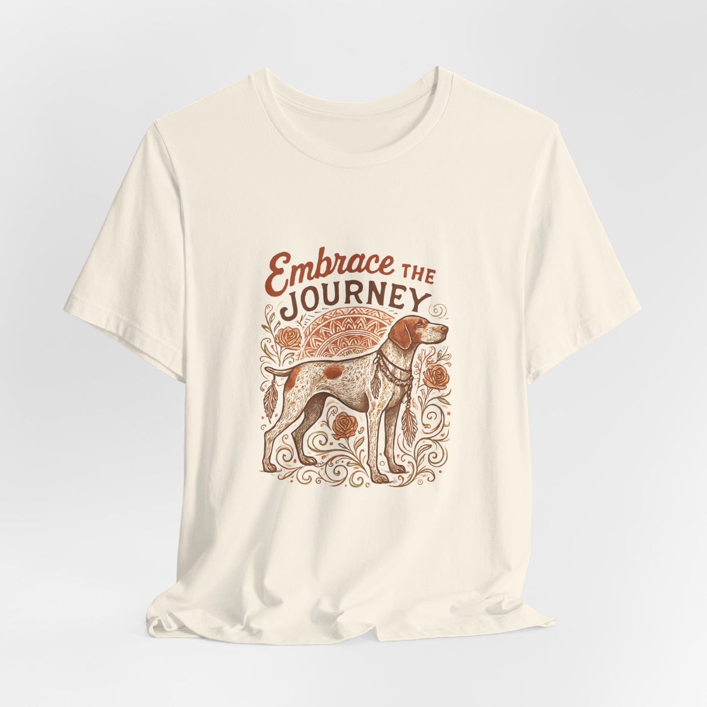 Dogtown Boho Revival "Embrace the Journey" Unisex Jersey Tee (German Shorthaired Pointer)