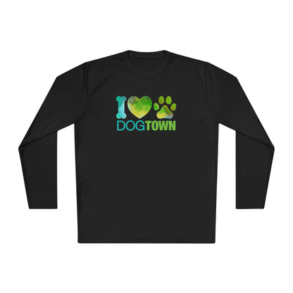 Dogtown "I Heart Paw" Long Sleeve Polyester Lightweight Tee