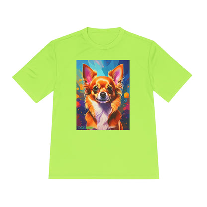 Pup Art Canvas Unisex Moisture Wicking Tee (Chihuahua)
