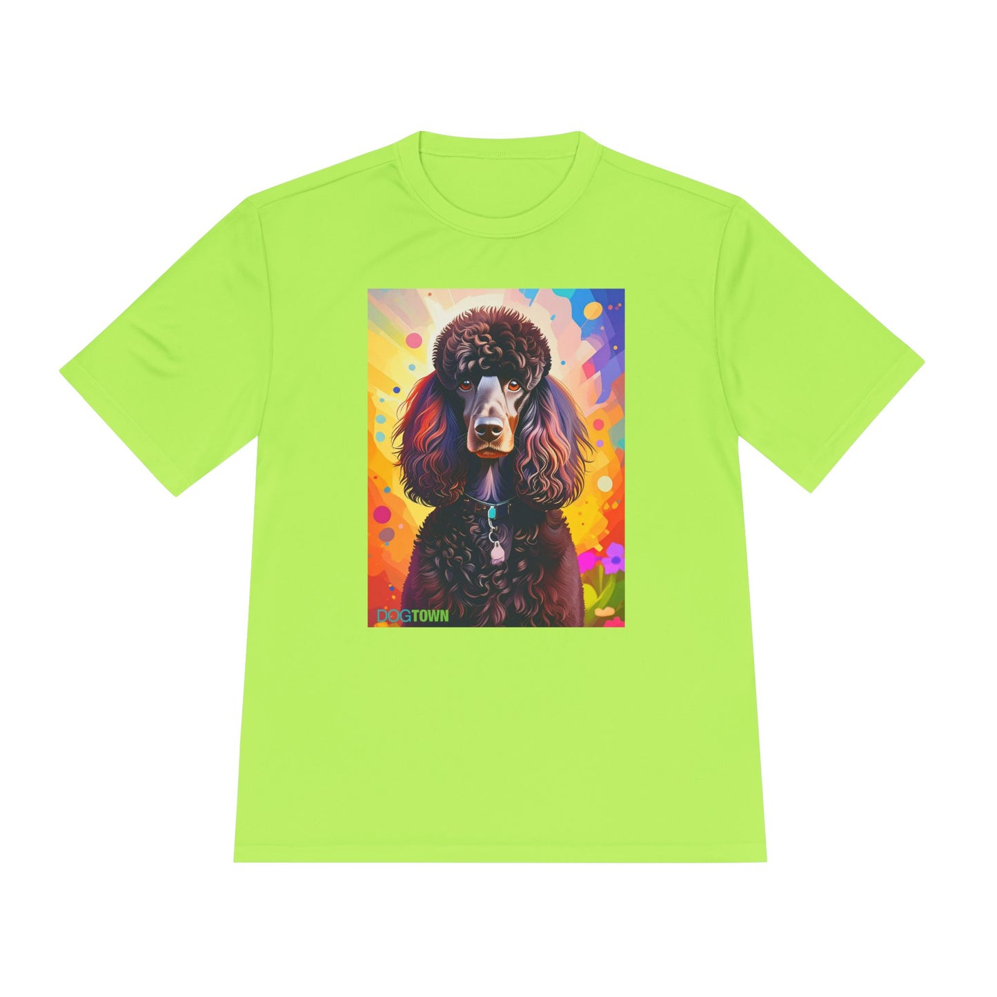 Pup Art Canvas Unisex Moisture Wicking Tee (Poodle Standard)