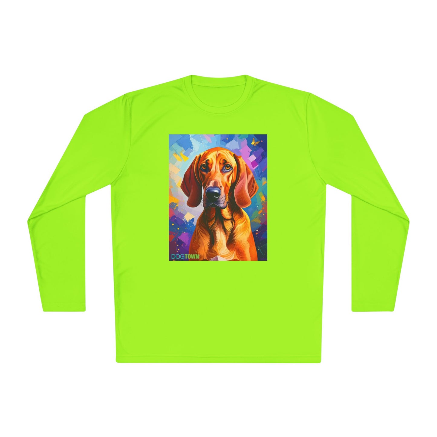 Pup Art Canvas Sport Long Sleeve Tee (Redbone Coonhound)