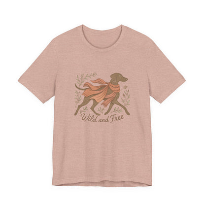Dogtown Boho Revival "Wild and Free" Unisex Jersey Tee (Weimaraner)