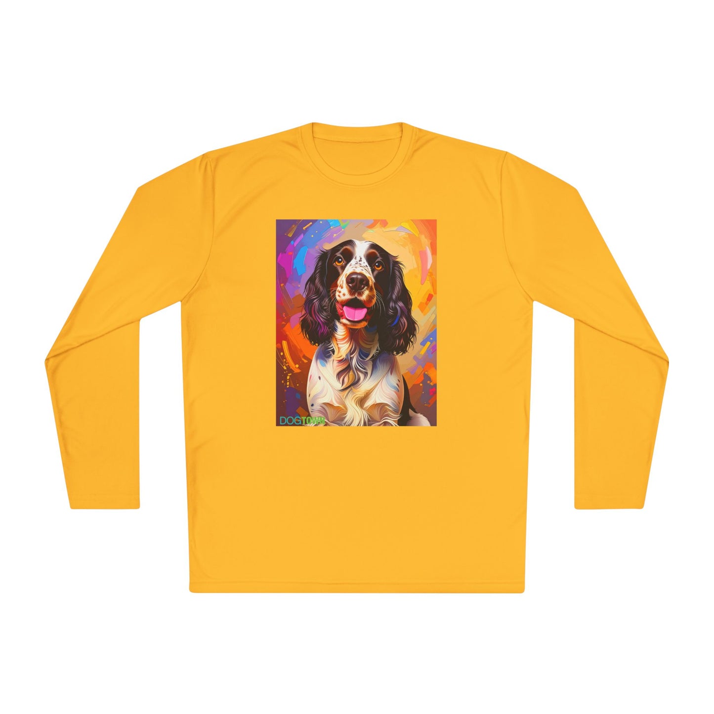 Pup Art Canvas Sport Long Sleeve Tee (English Springer Spaniel - 3)