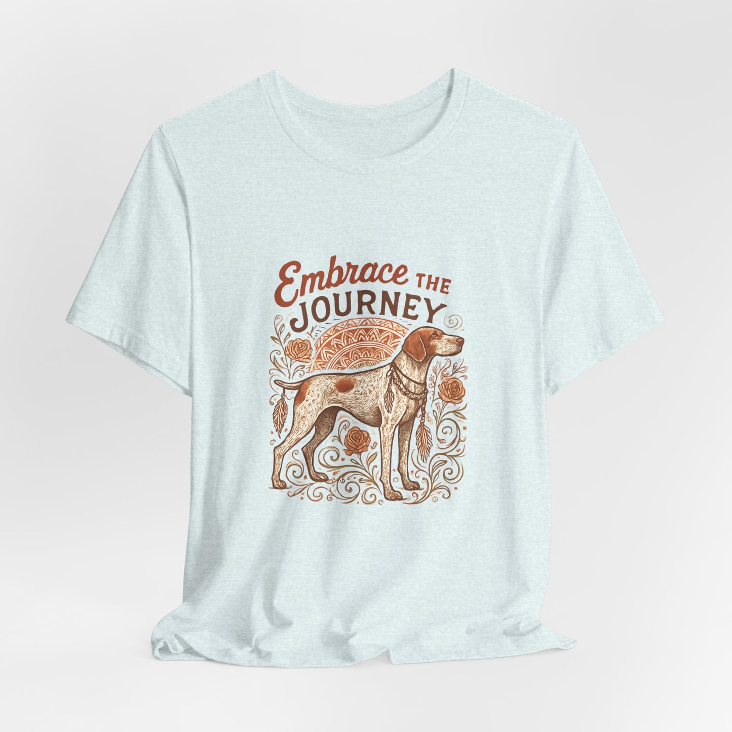 Dogtown Boho Revival "Embrace the Journey" Unisex Jersey Tee (German Shorthaired Pointer)