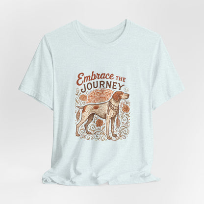 Dogtown Boho Revival "Embrace the Journey" Unisex Jersey Tee (German Shorthaired Pointer)