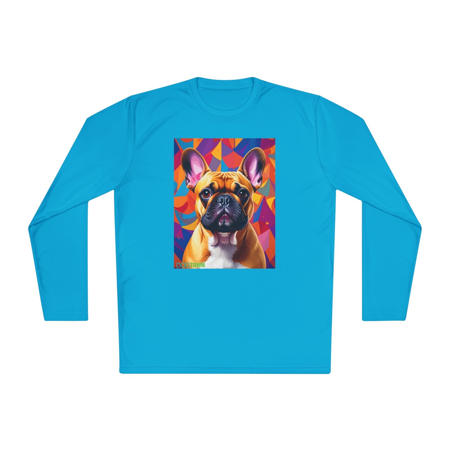 Pup Art Canvas Sport Long Sleeve Tee (French Bulldog)