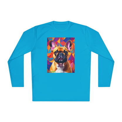 Pup Art Canvas Sport Long Sleeve Tee (French Bulldog)