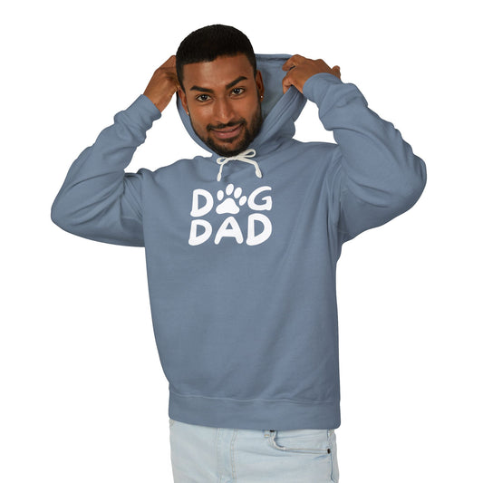 Dog Dad Lightweight Hoodie - Perfect Gift for Dog Lovers, Pet Owners, Fathers, Birthdays, Father's Day, Casual Wear