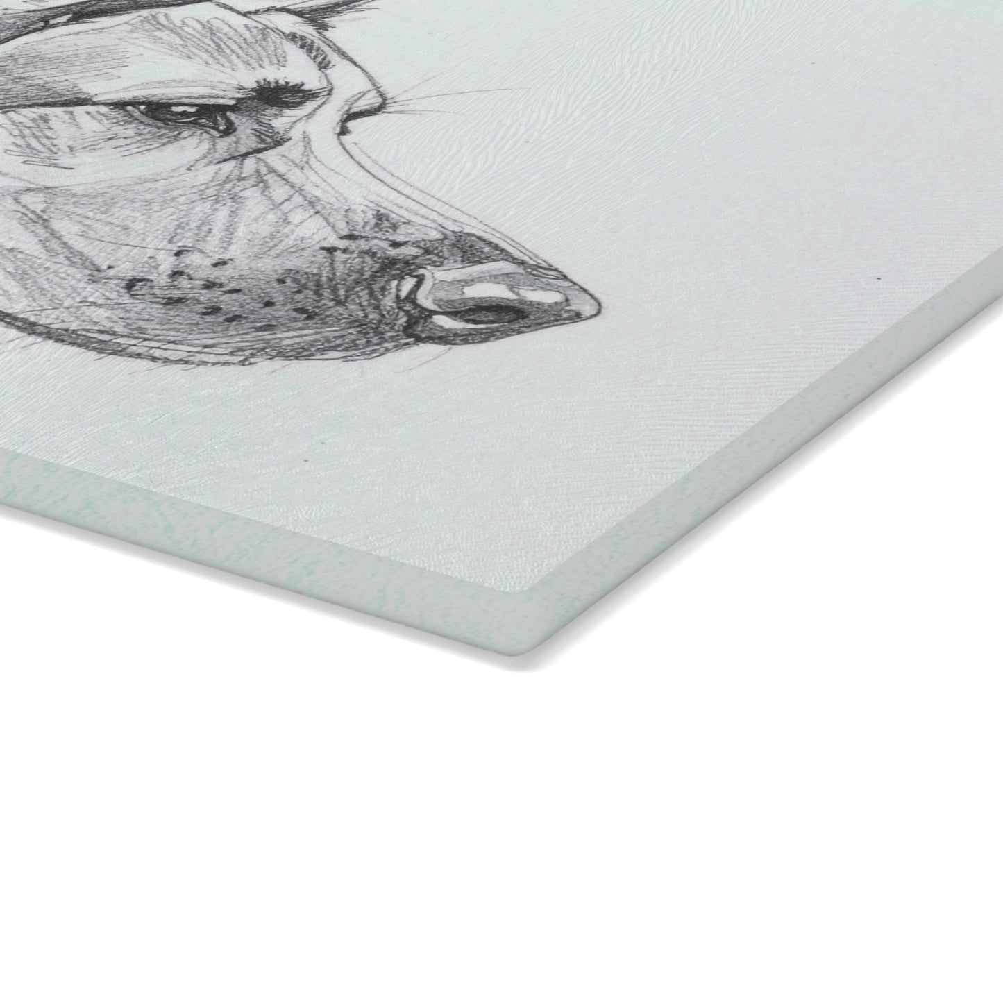 Dogtown German Shepherd Dog Portrait Glass Cutting Board - Unique Kitchen Gift for Pet Lovers, Dog-Themed Decor, Animal Gifts, Housewarming Present