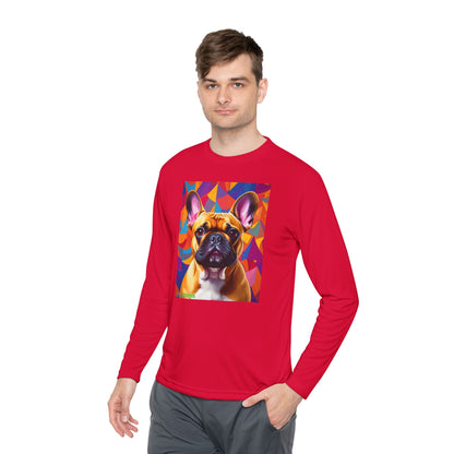 Pup Art Canvas Sport Long Sleeve Tee (French Bulldog)