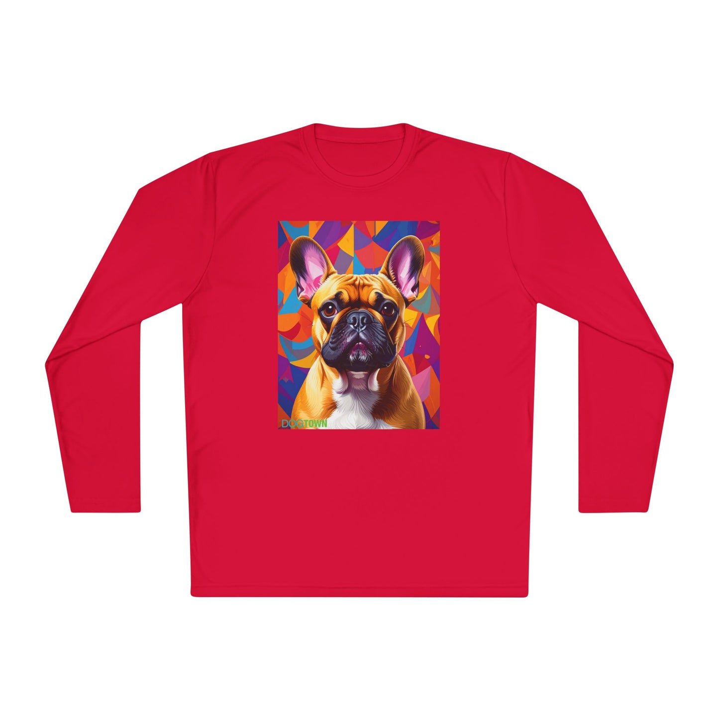 Pup Art Canvas Sport Long Sleeve Tee (French Bulldog)