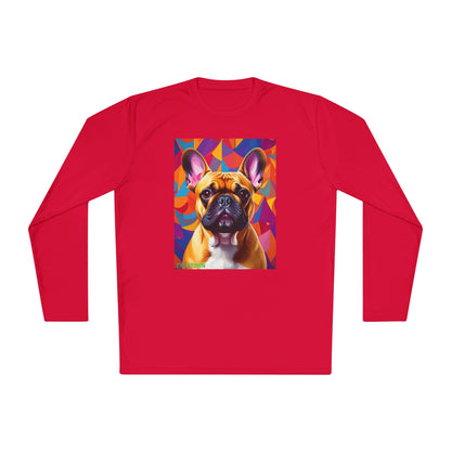 Pup Art Canvas Sport Long Sleeve Tee (French Bulldog)