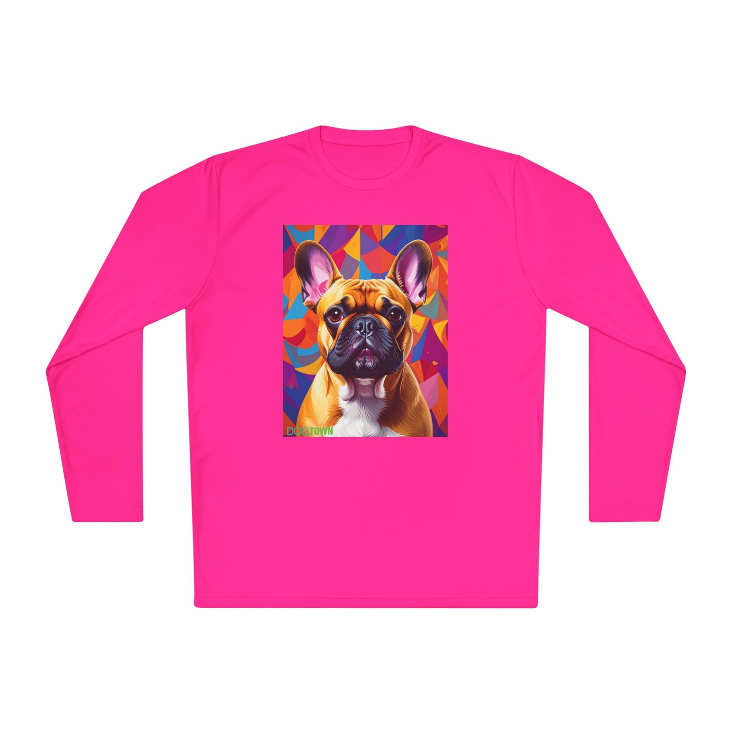Pup Art Canvas Sport Long Sleeve Tee (French Bulldog)