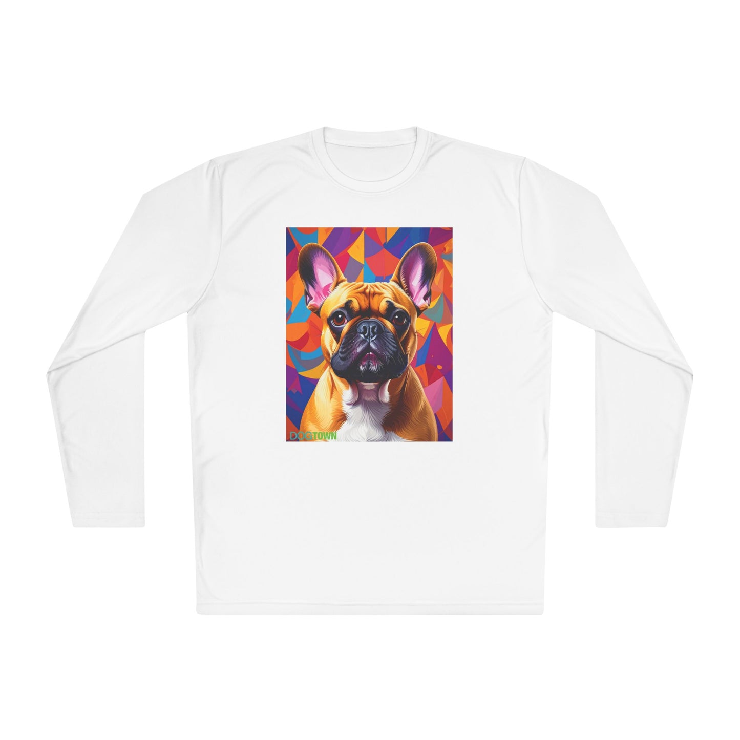 Pup Art Canvas Sport Long Sleeve Tee (French Bulldog)