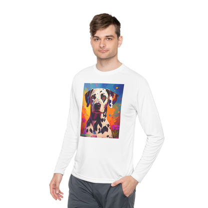 Pup Art Canvas Sport Long Sleeve Tee (Dalmation)